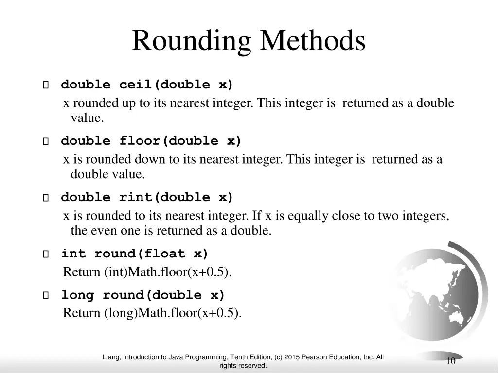 rounding methods