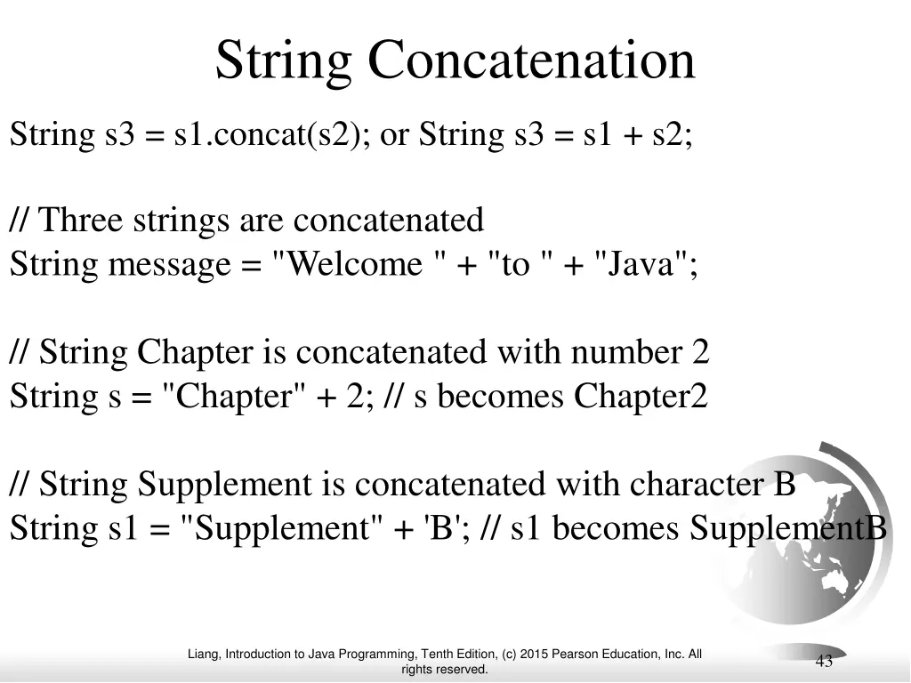 string concatenation