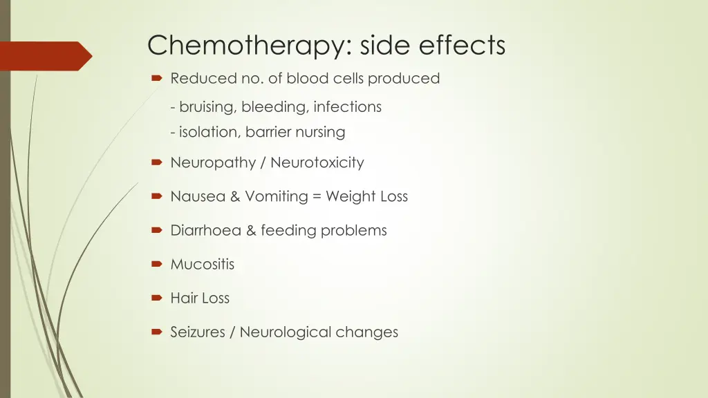 chemotherapy side effects