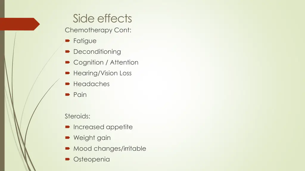 side effects