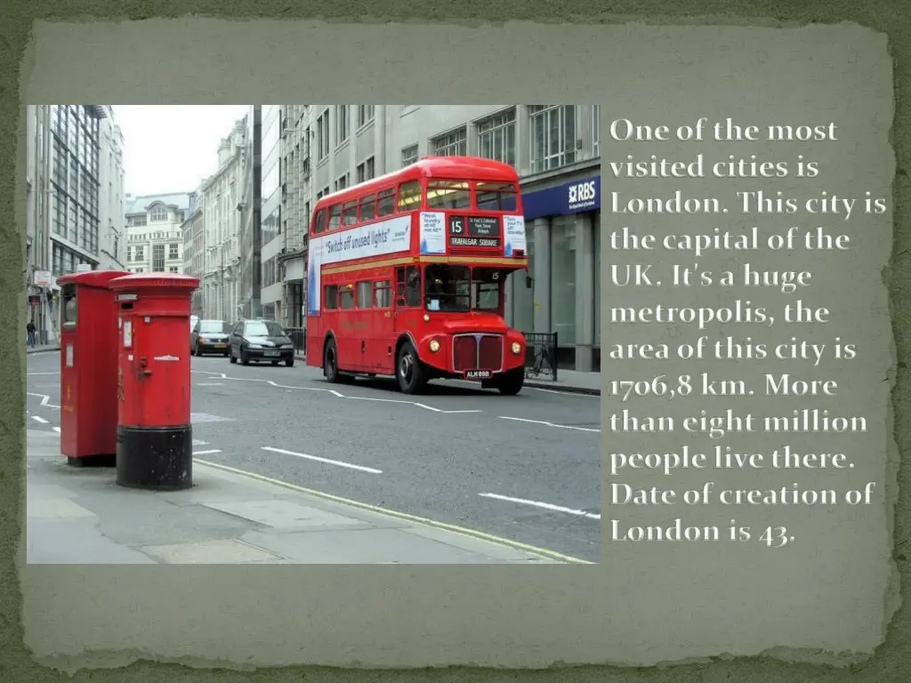 one of the most visited cities is london this