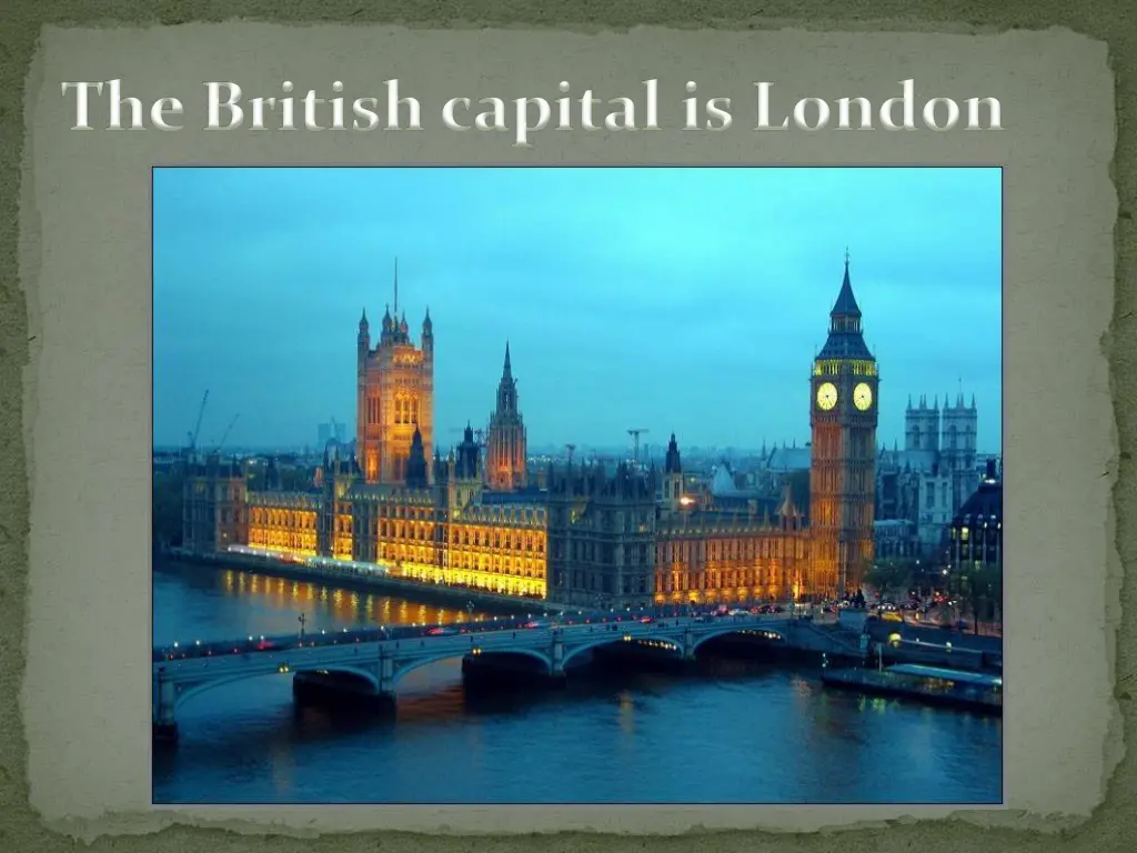 the british capital is london