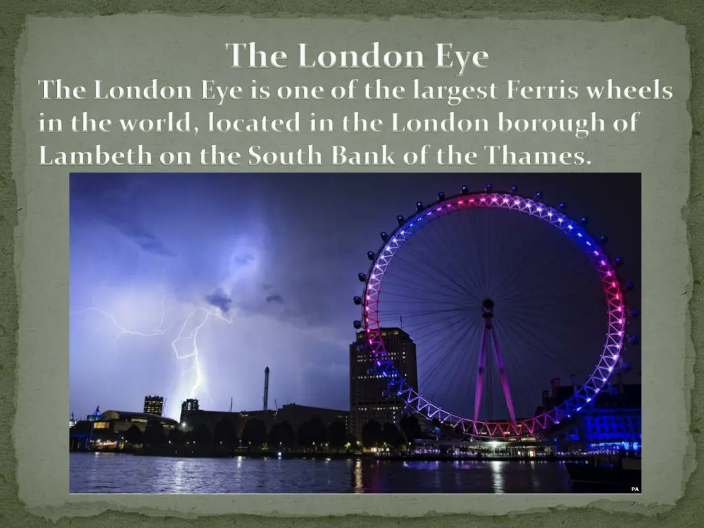 the london eye