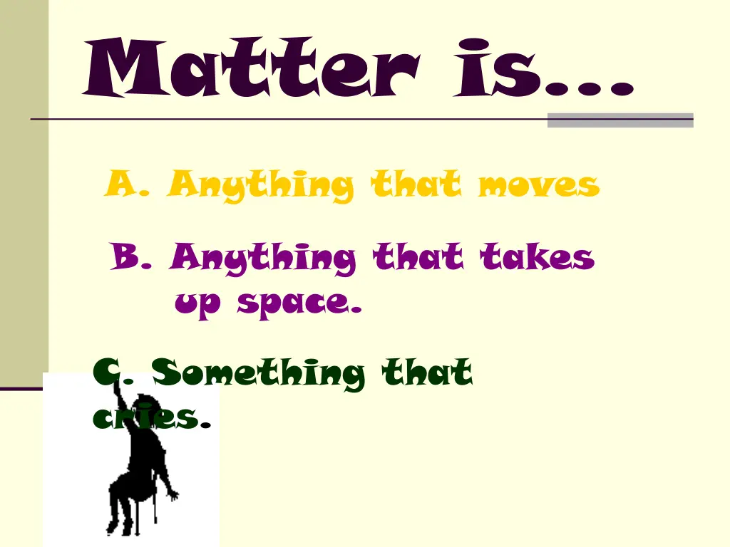 matter is