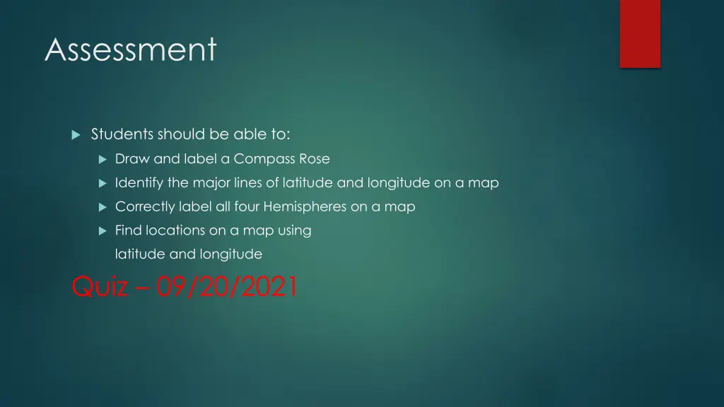 assessment
