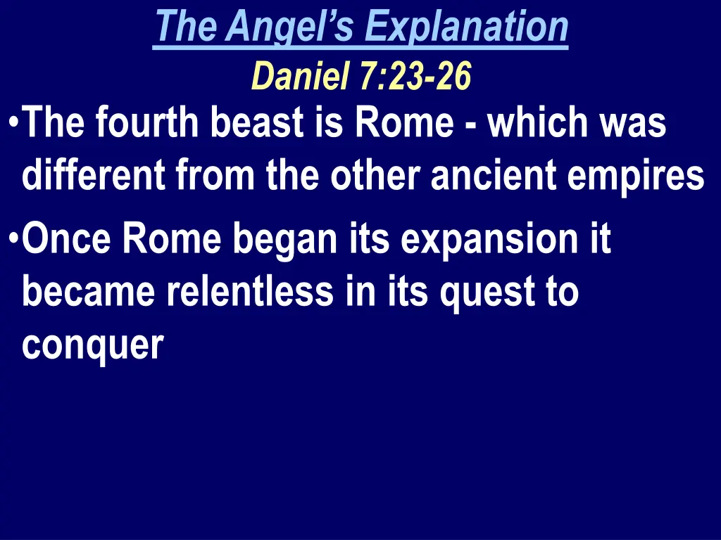 the angel s explanation daniel 7 23 26 the fourth