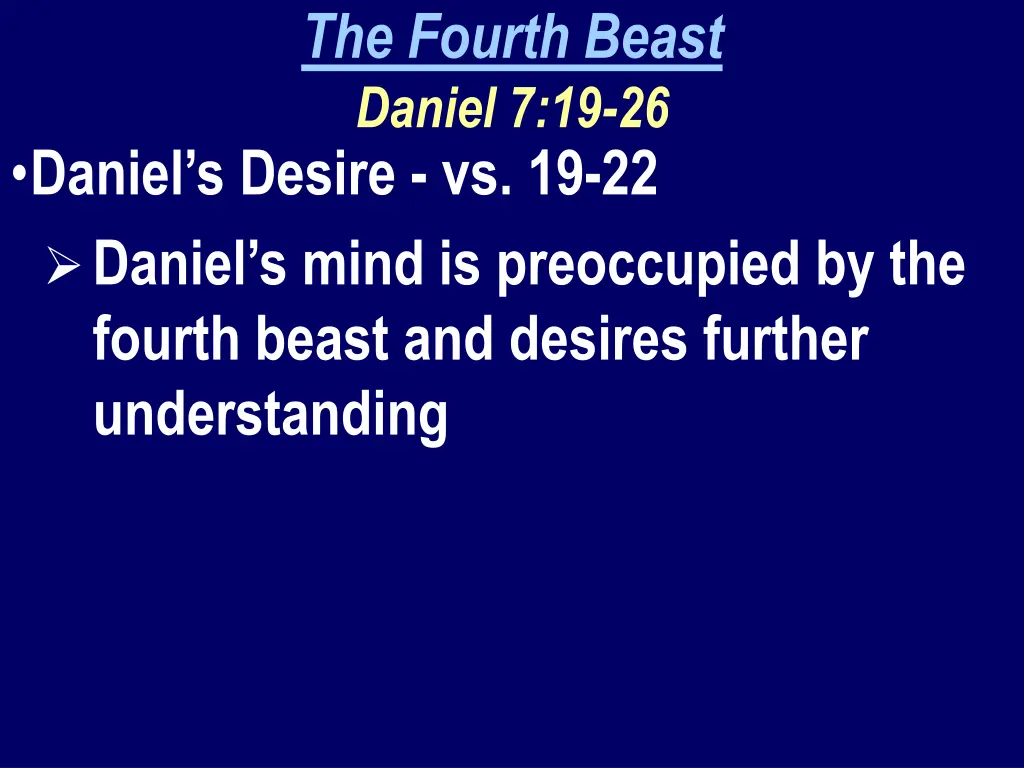the fourth beast daniel 7 19 26