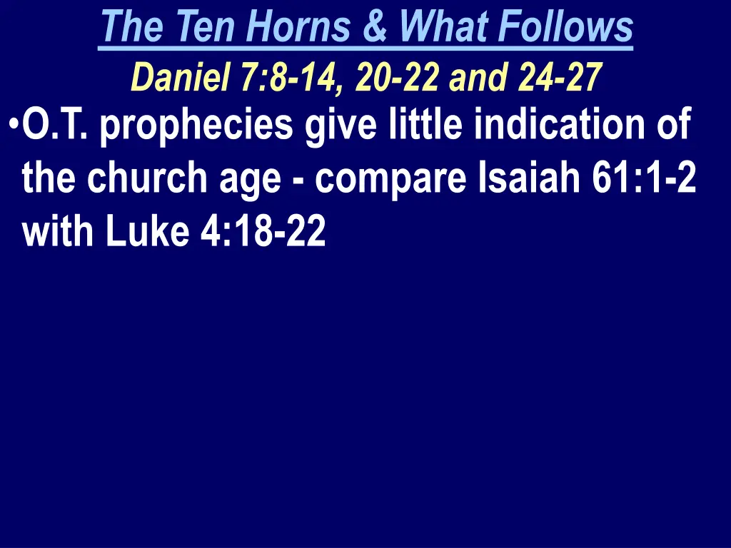 the ten horns what follows daniel 2