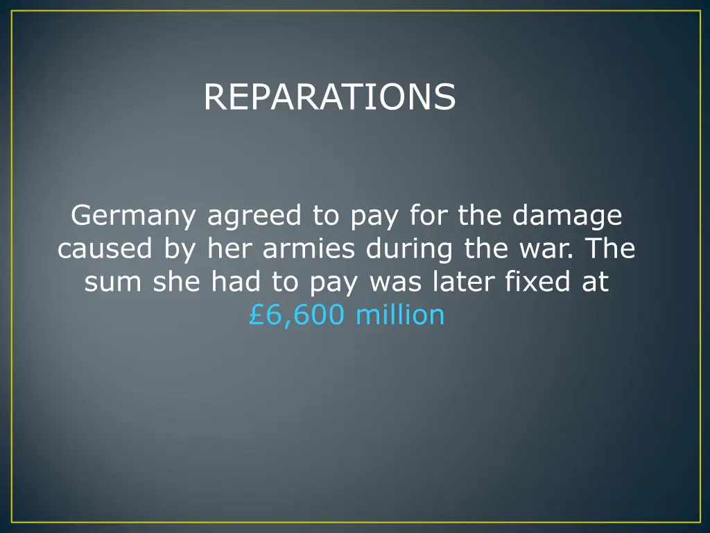reparations