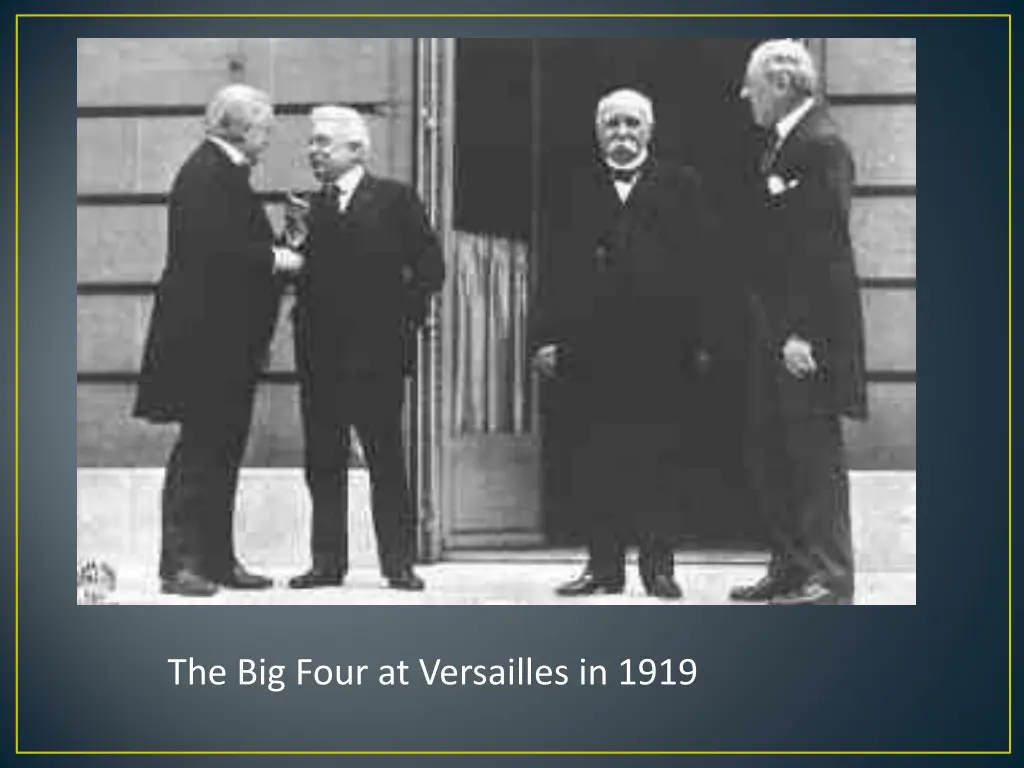 the big four at versailles in 1919