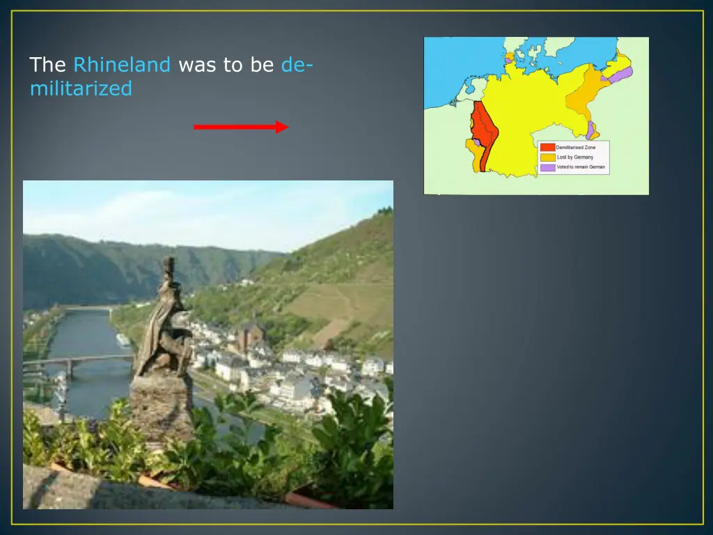 the rhineland was to be de militarized