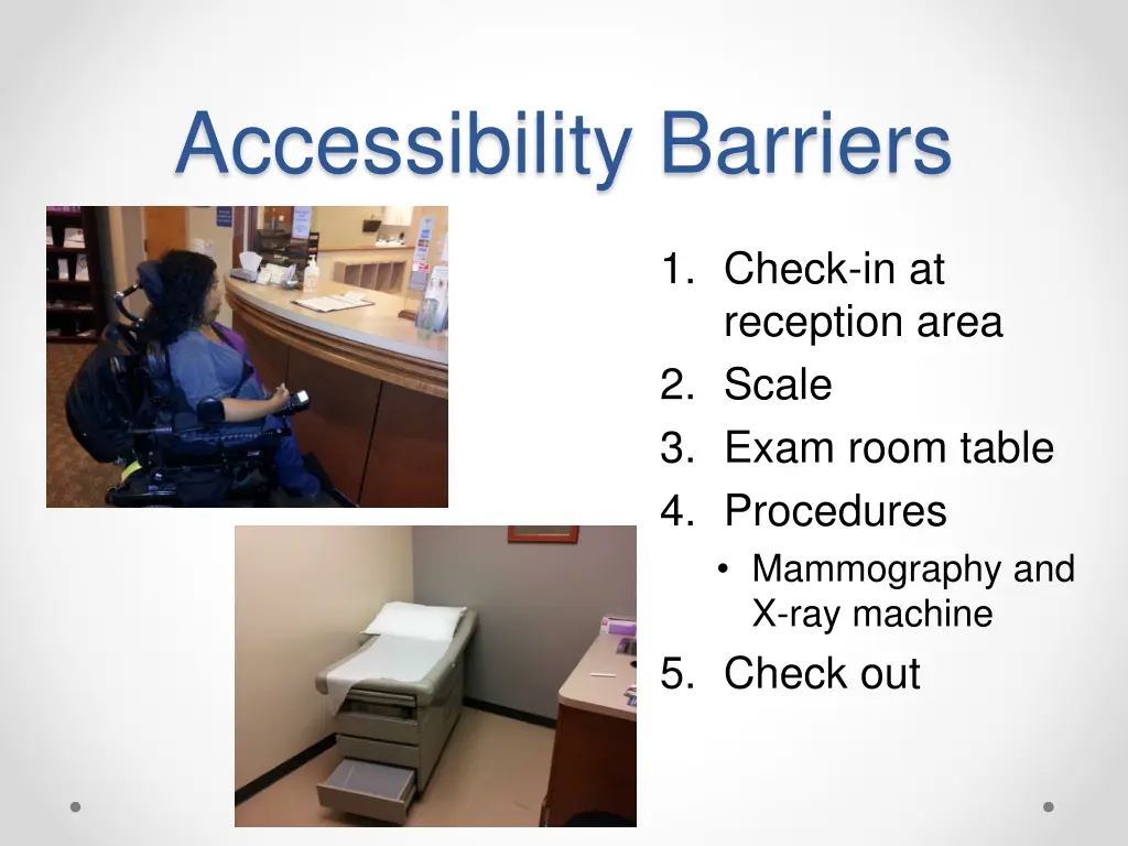 accessibility barriers