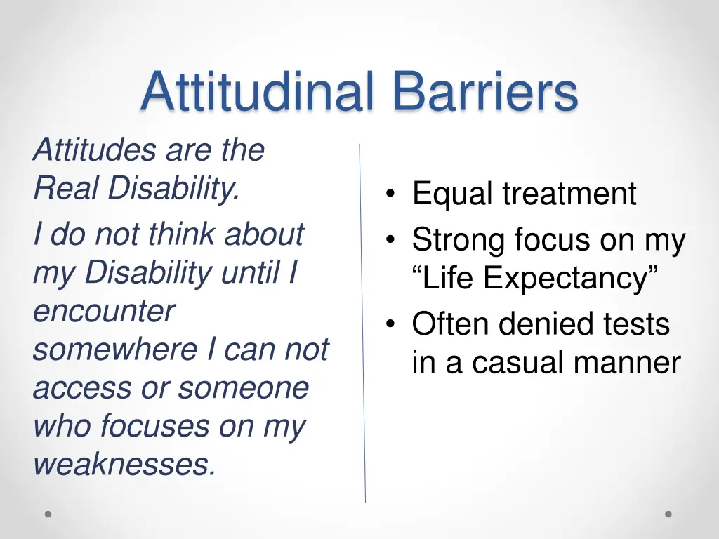 attitudinal barriers attitudes are the real