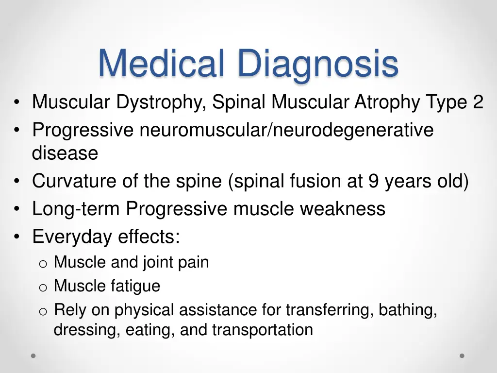medical diagnosis muscular dystrophy spinal