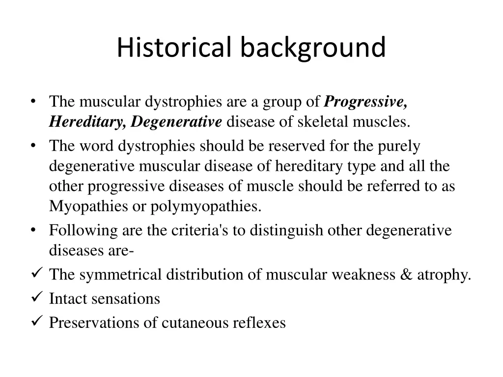 historical background
