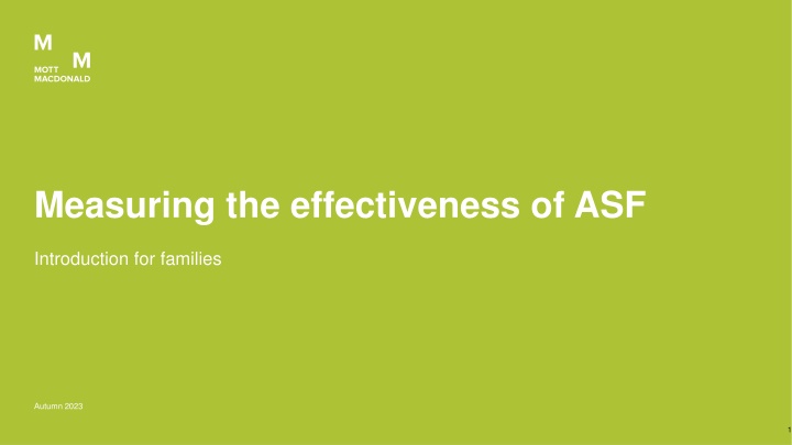 measuring the effectiveness of asf
