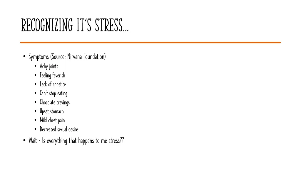 recognizing it s stress 1