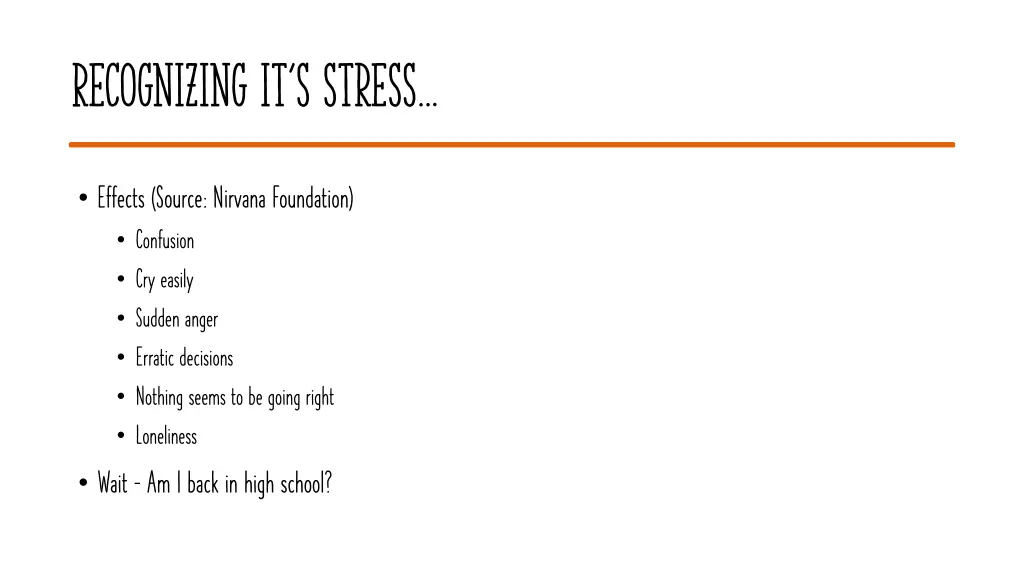 recognizing it s stress 2