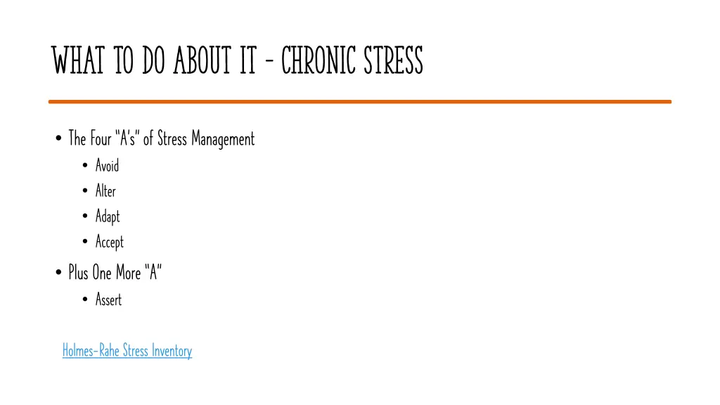 what to do about it chronic stress 1
