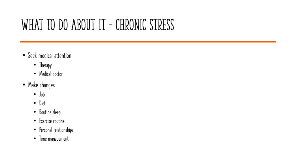 what to do about it chronic stress 2