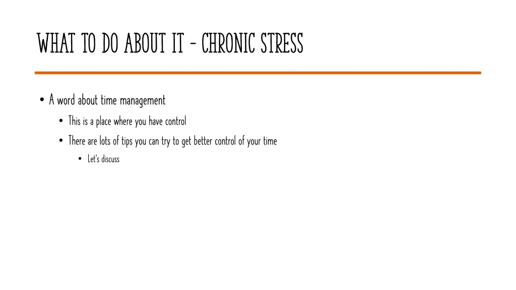 what to do about it chronic stress 3