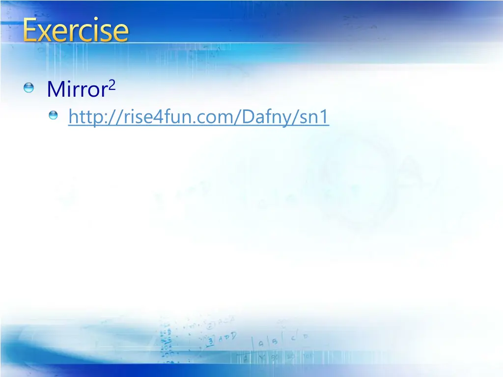 exercise
