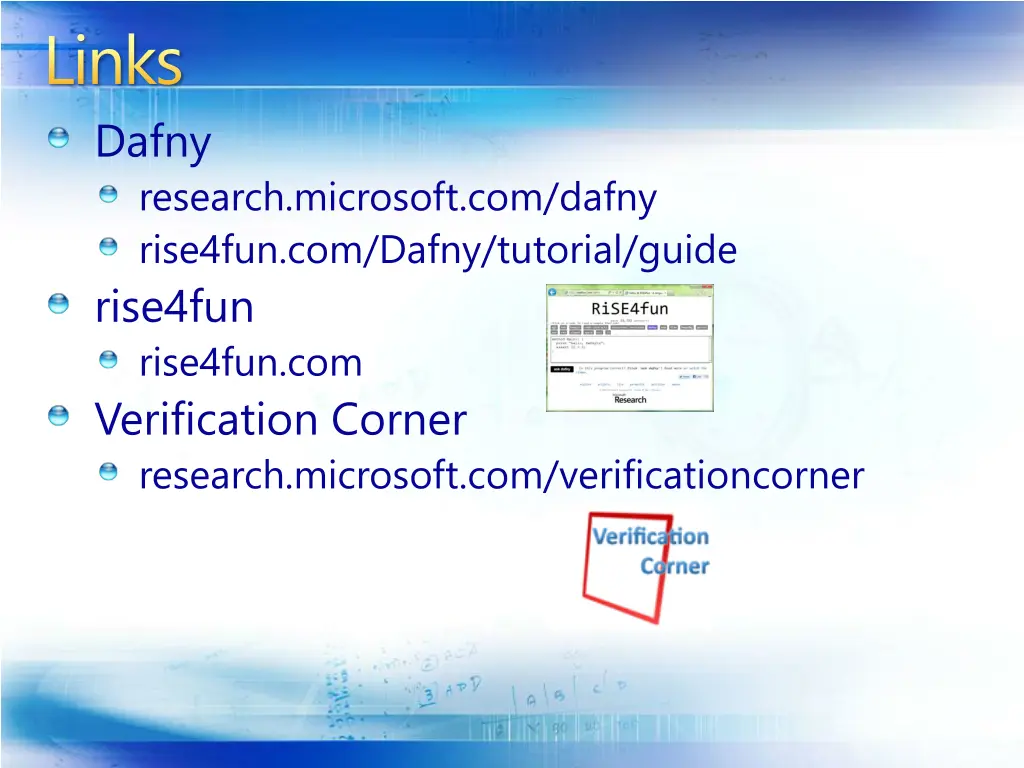 links dafny 1
