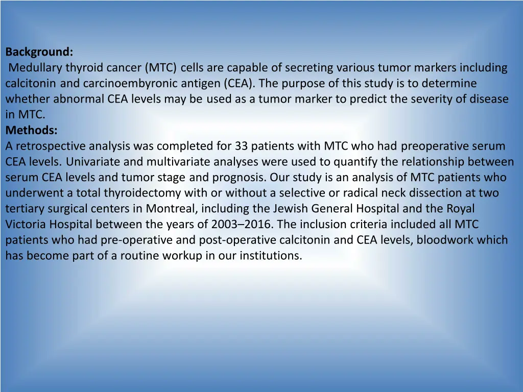 background medullary thyroid cancer mtc cells