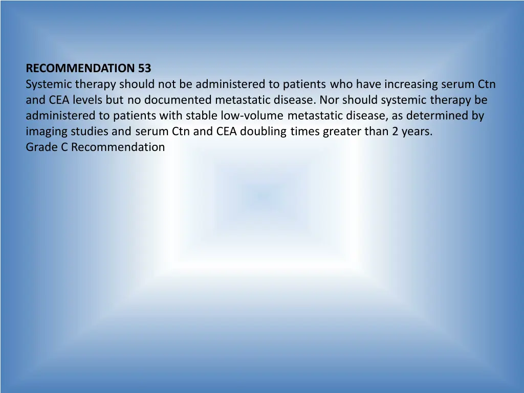 recommendation 53 systemic therapy should
