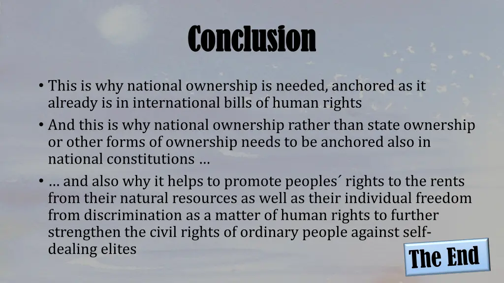 conclusion conclusion