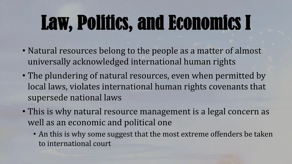 law politics and economics i law politics