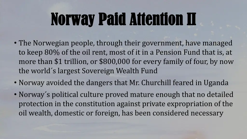 norway paid attention norway paid attention ii ii