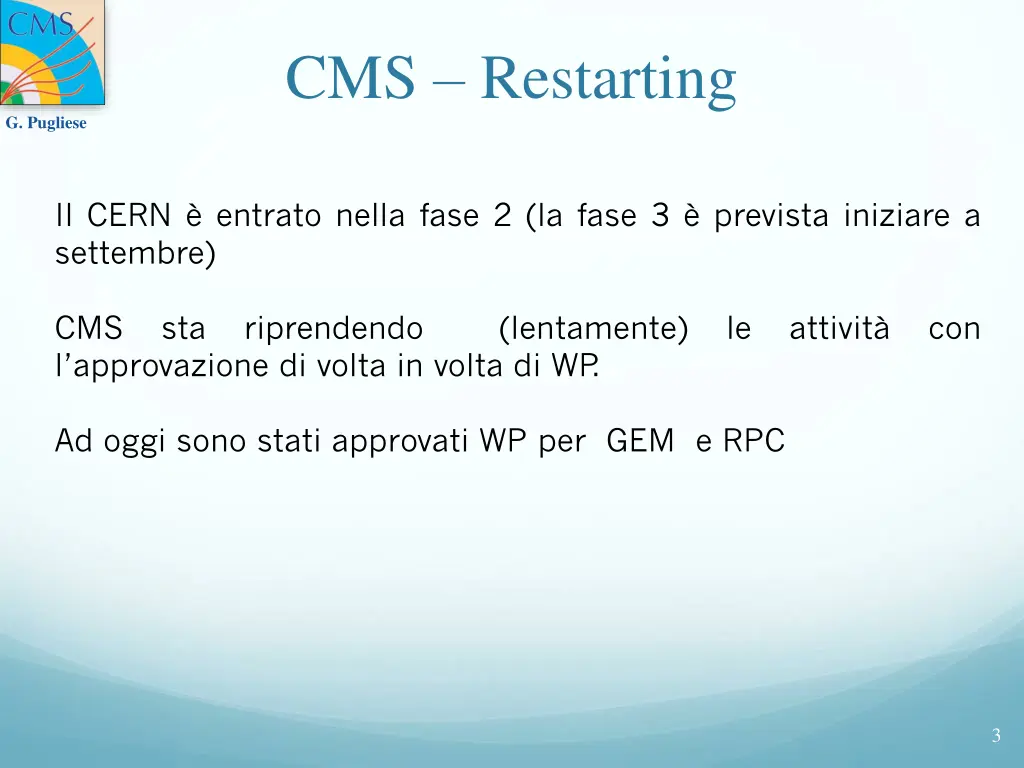 cms restarting