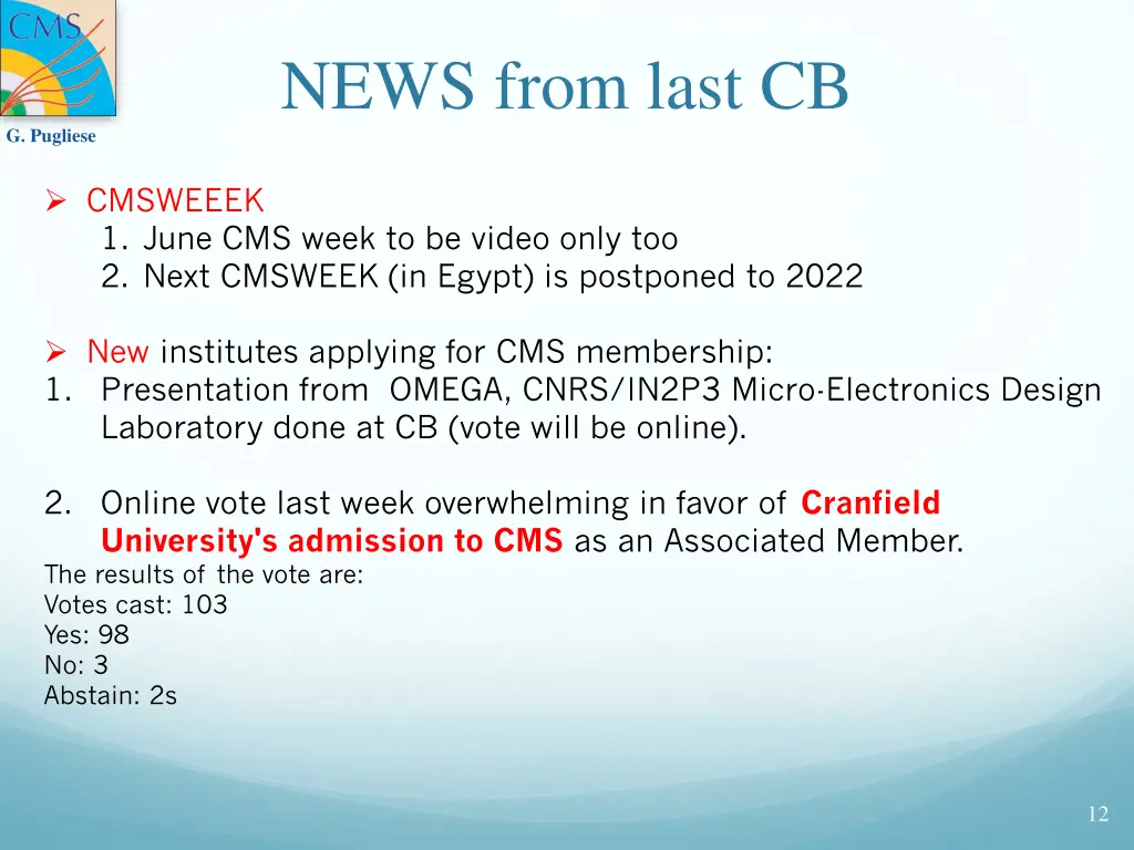 news from last cb 1