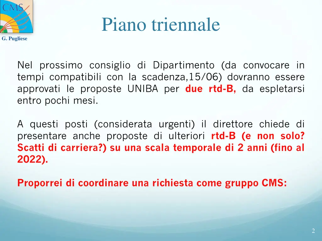piano triennale