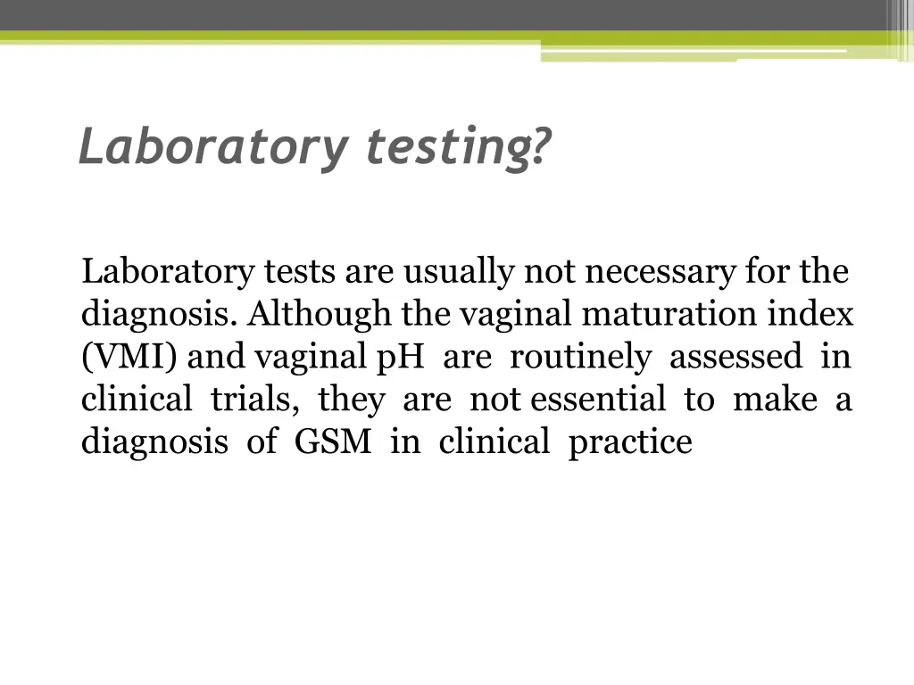 laboratory testing