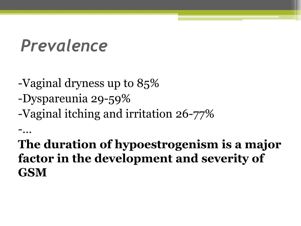 prevalence