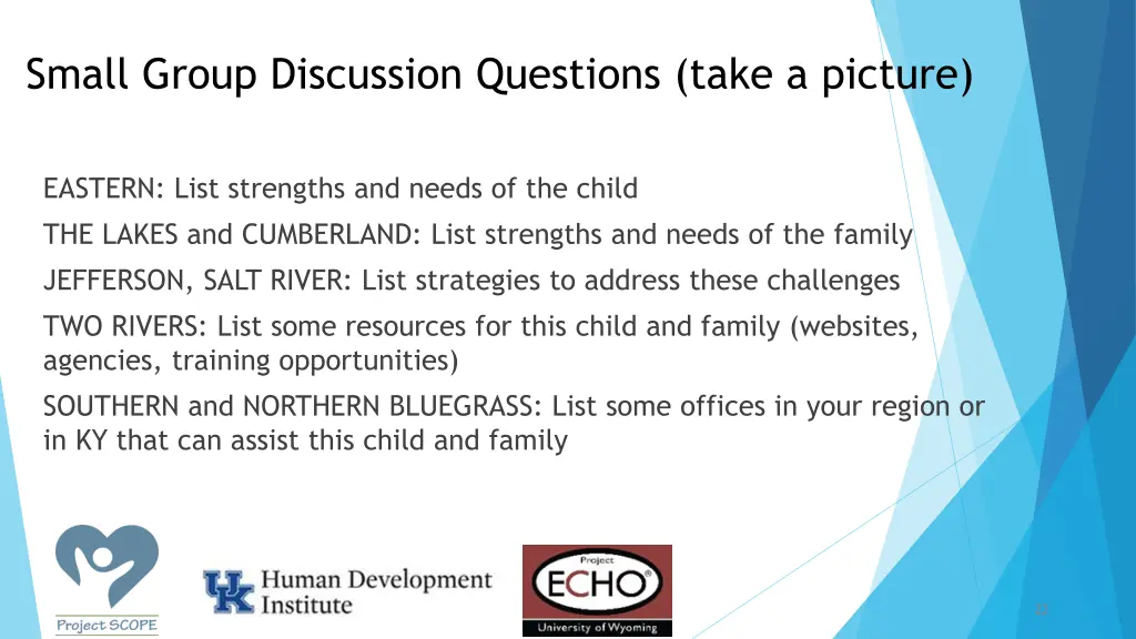 small group discussion questions take a picture