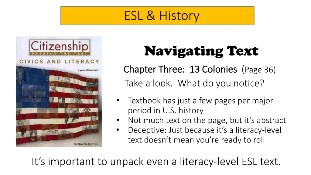 esl history 10