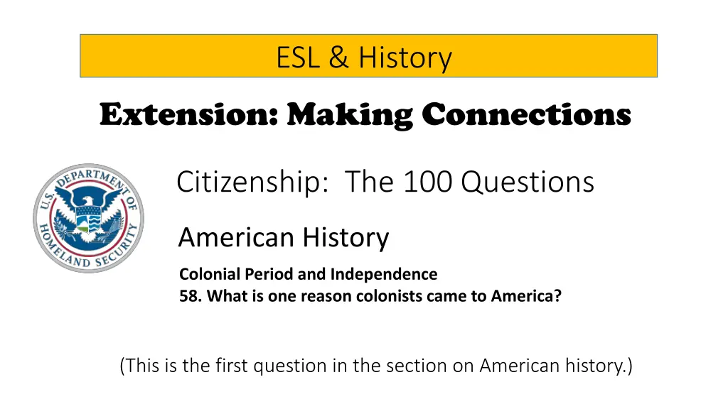 esl history 13