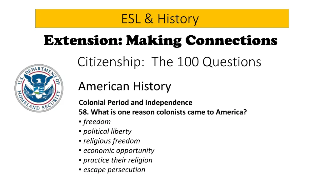 esl history 14