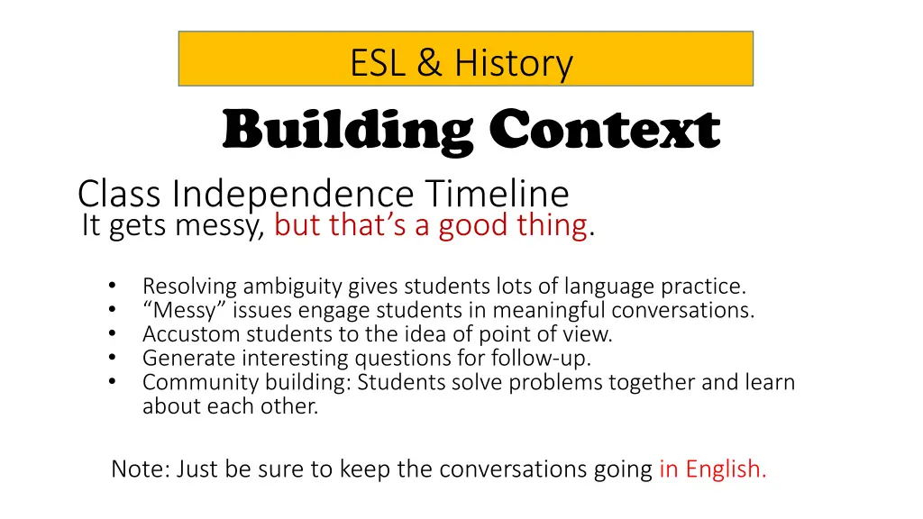 esl history 7