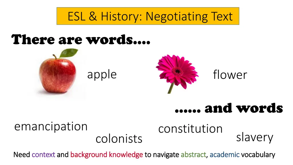 esl history negotiating text