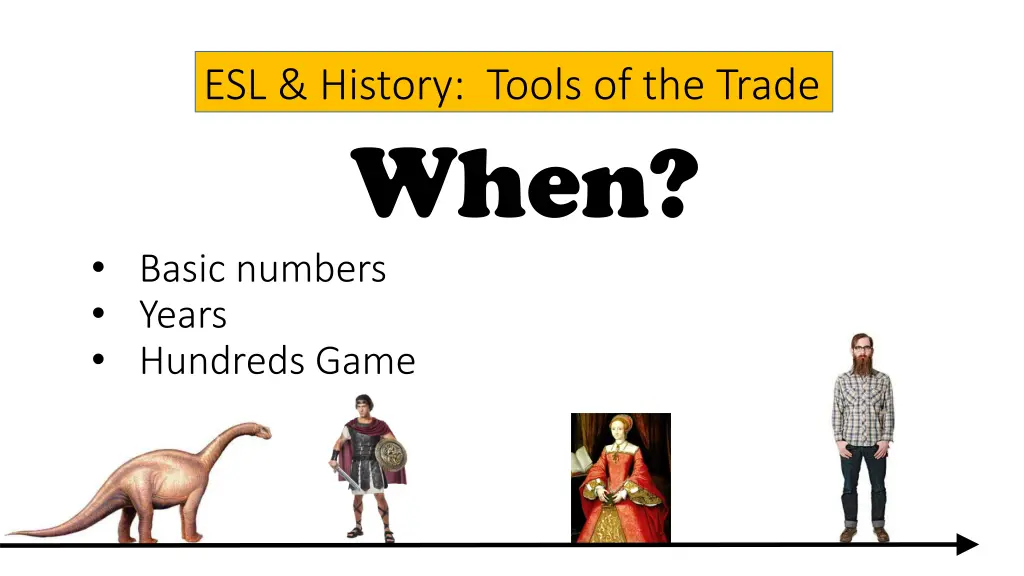 esl history tools of the trade when basic numbers