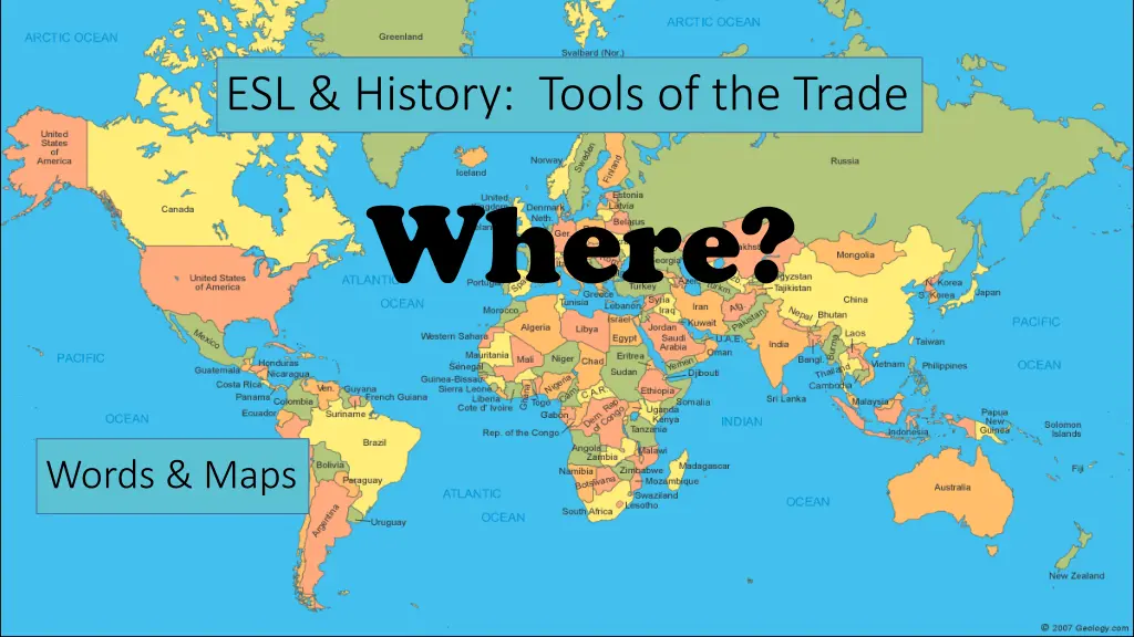 esl history tools of the trade where