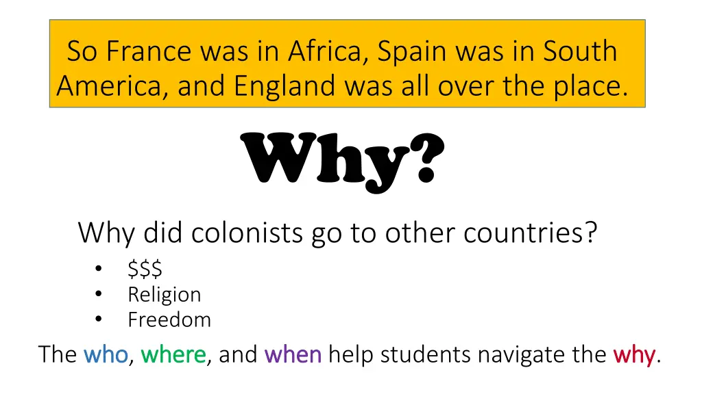 so france was in africa spain was in south