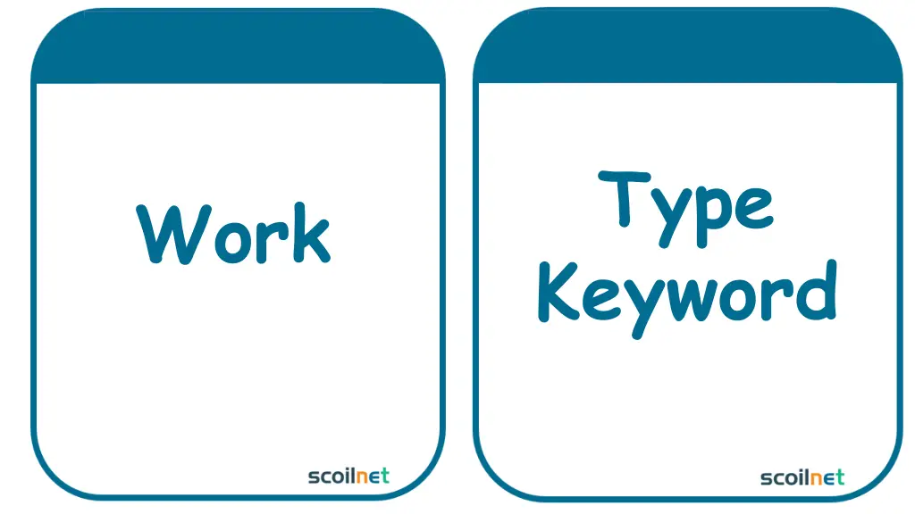 type keyword
