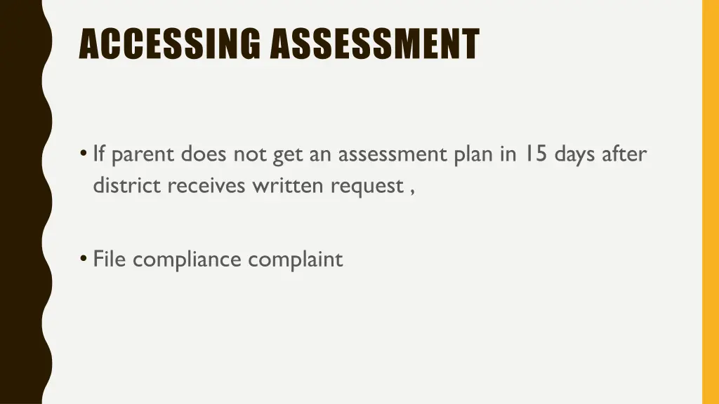 accessing assessment