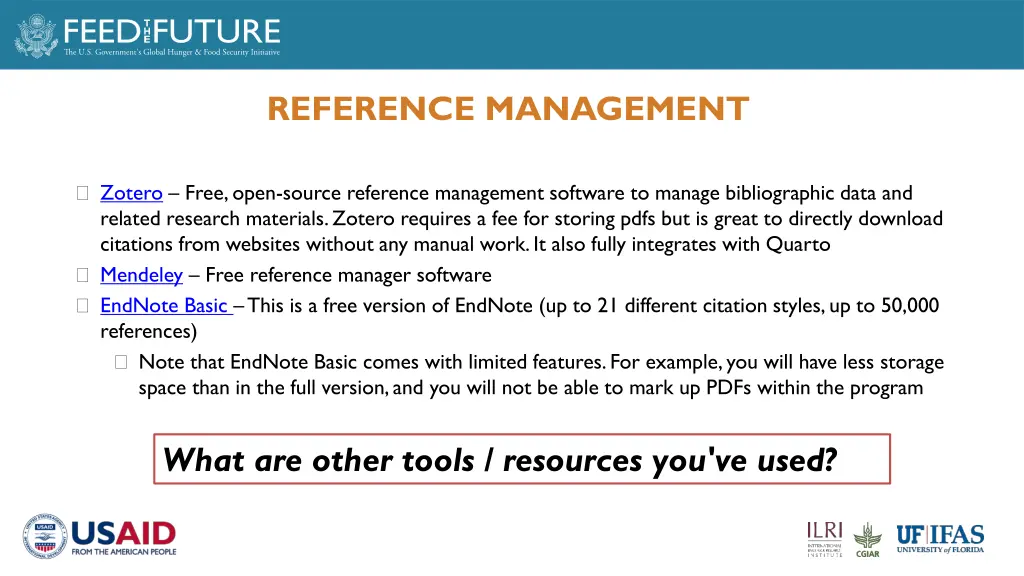 reference management