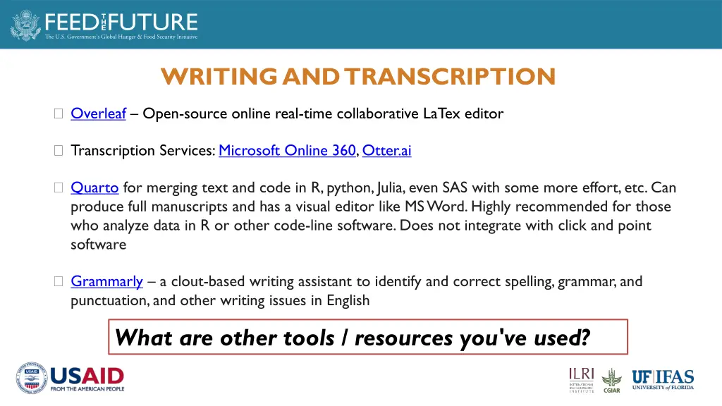 writing and transcription